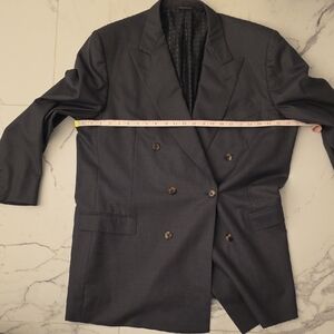 Ermenegildo Zegna 15milmil Wool Charcoal Double-Breasted Suit (Jacket and Pants)